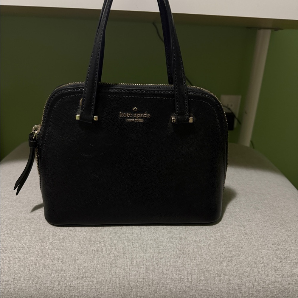Kate Spade Black Satchel with Gold Hardware